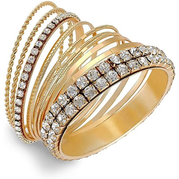 Thalia Sodi Jewelry - 4/$25 Thalia Sodi Bangle Bracelet Set Pave Heart